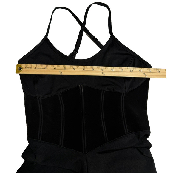 Victoria’s Secret Jumpsuit Womens Small Black Flared Leg Corset Inspired Pull On - Picture 6 of 11